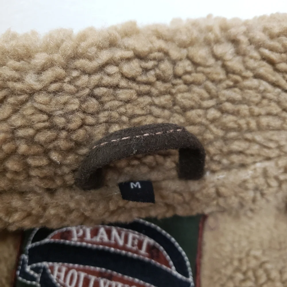 Planet Hollywood Orlando Mens Jacket Sherpa Lined Size Medium - Picture 8 of 9